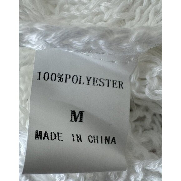 Brazilian Bikini Swimsuits White Crochet Swim Cover Skirt Size Medium NWT - Picture 7 of 8